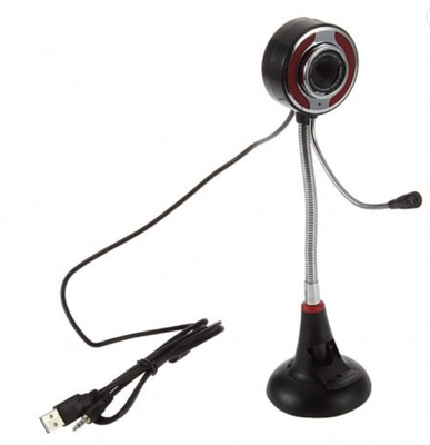 Support flexible de webcam de tube de col de cygne d'USB avec l'appareil-photo de came de microphone de microphone 58*250 millimètres